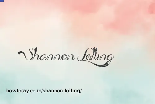 Shannon Lolling