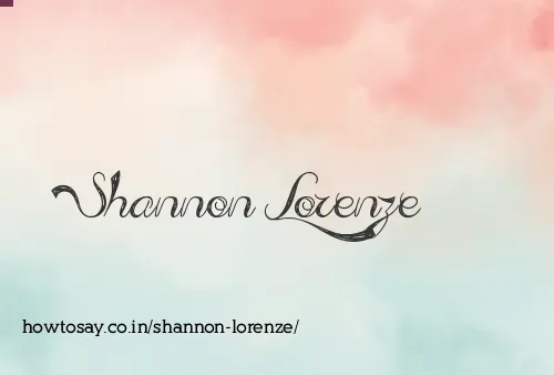 Shannon Lorenze