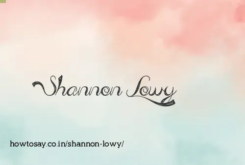 Shannon Lowy