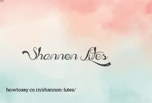 Shannon Lutes