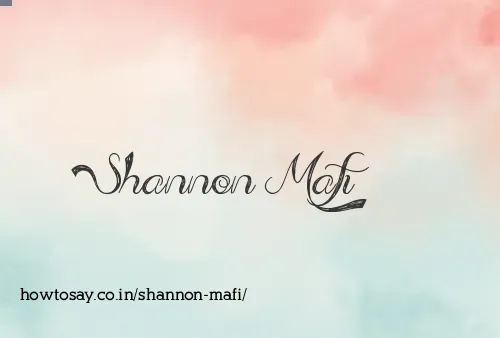 Shannon Mafi