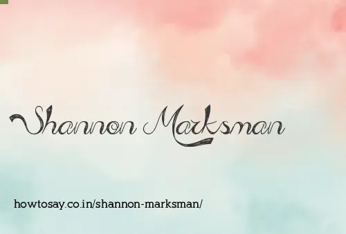 Shannon Marksman