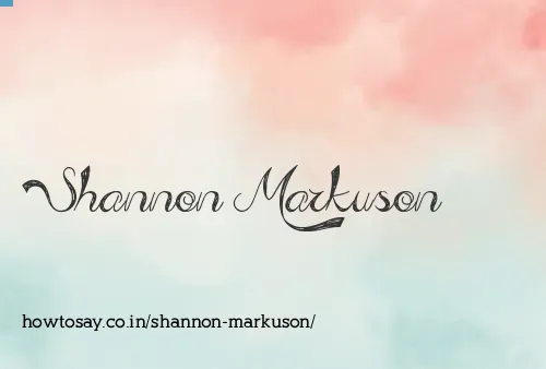 Shannon Markuson