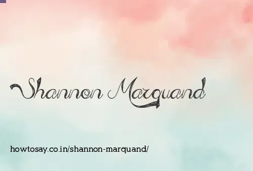 Shannon Marquand