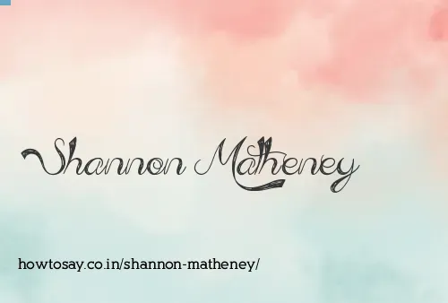 Shannon Matheney