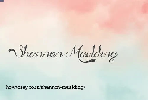 Shannon Maulding
