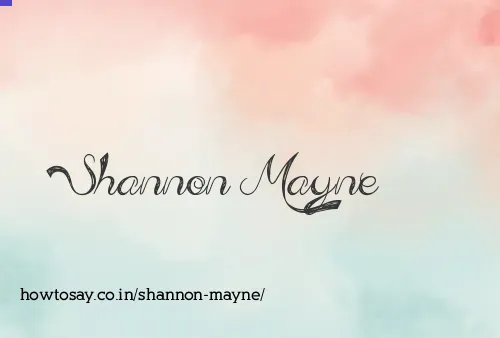 Shannon Mayne