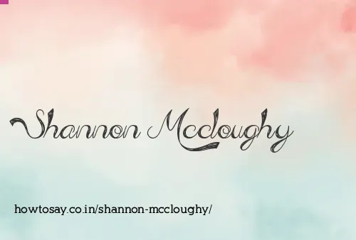Shannon Mccloughy