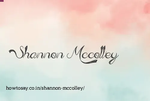 Shannon Mccolley