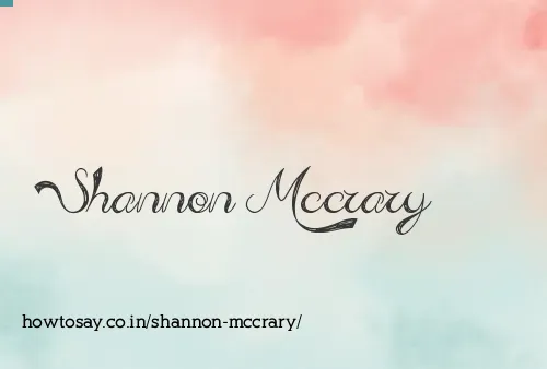 Shannon Mccrary