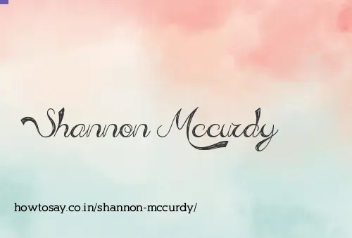 Shannon Mccurdy