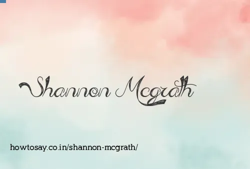 Shannon Mcgrath