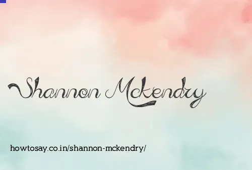 Shannon Mckendry