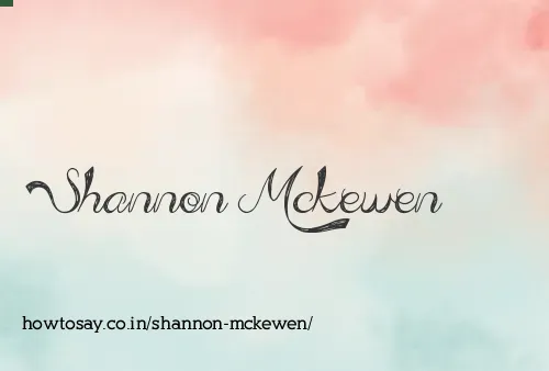 Shannon Mckewen