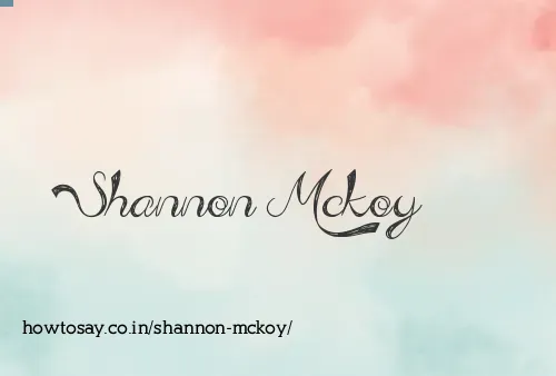Shannon Mckoy