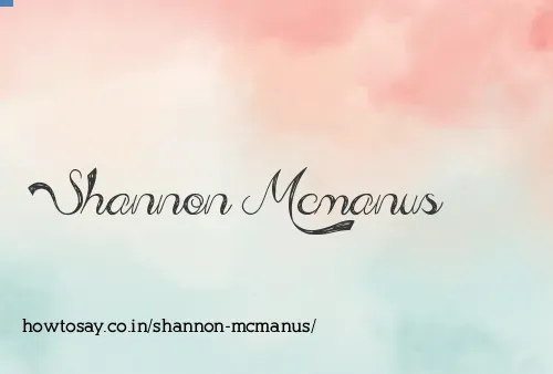 Shannon Mcmanus