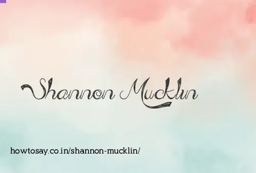 Shannon Mucklin