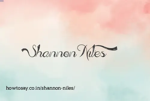 Shannon Niles