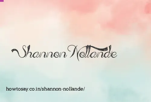 Shannon Nollande
