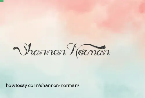 Shannon Norman