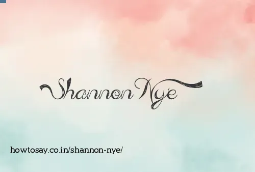Shannon Nye