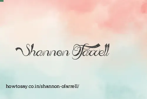 Shannon Ofarrell