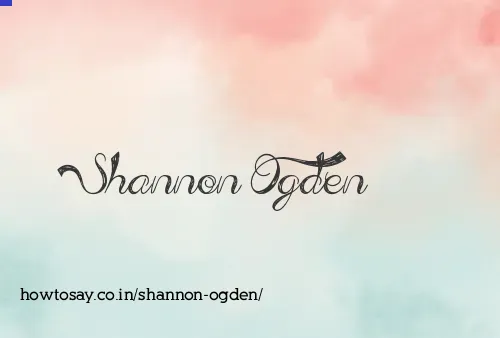 Shannon Ogden