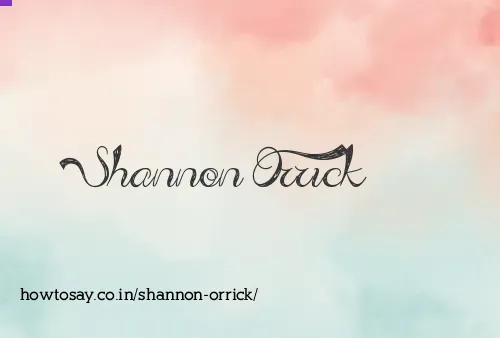 Shannon Orrick