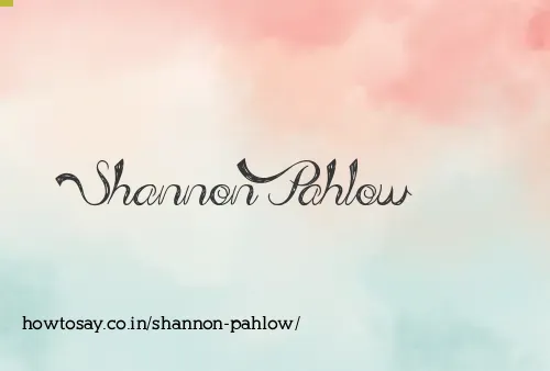 Shannon Pahlow