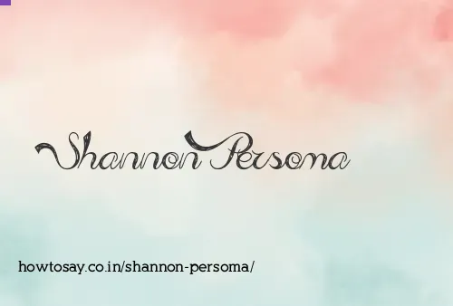 Shannon Persoma