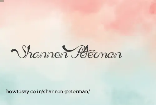 Shannon Peterman