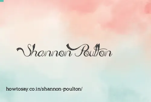 Shannon Poulton