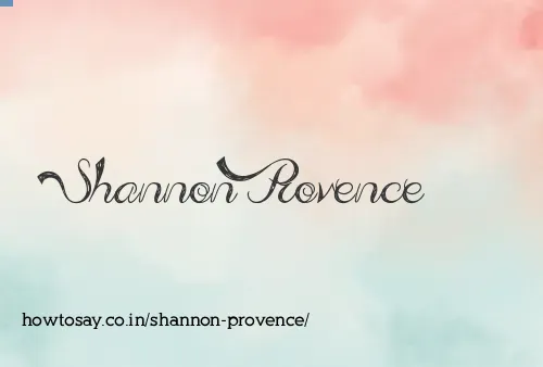 Shannon Provence