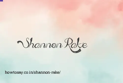 Shannon Rake