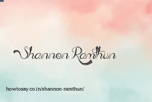 Shannon Ramthun