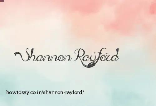 Shannon Rayford