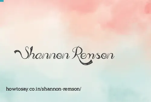 Shannon Remson