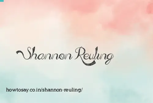 Shannon Reuling