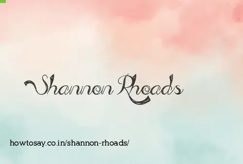 Shannon Rhoads