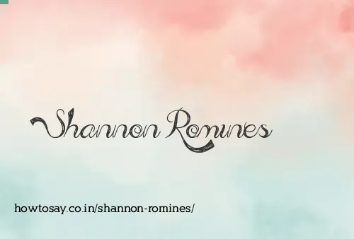 Shannon Romines