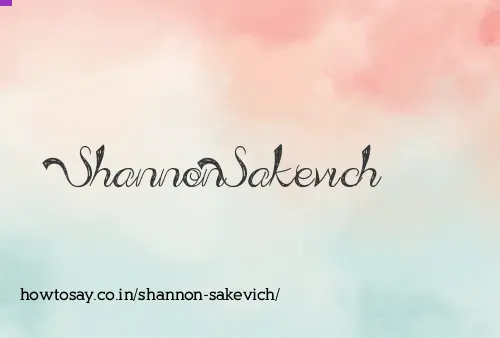 Shannon Sakevich