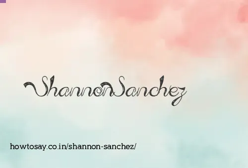 Shannon Sanchez