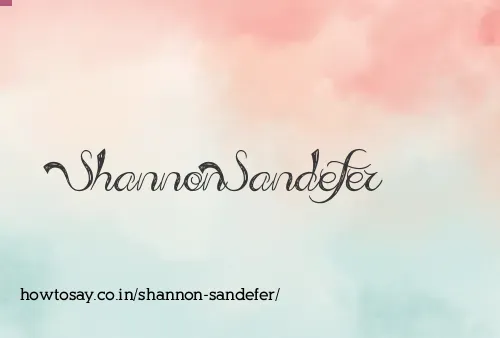 Shannon Sandefer