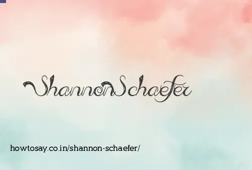 Shannon Schaefer