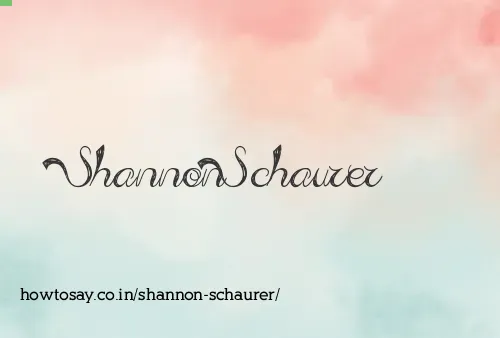 Shannon Schaurer