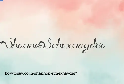Shannon Schexnayder