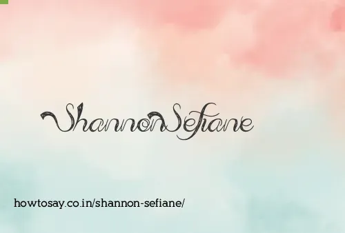 Shannon Sefiane