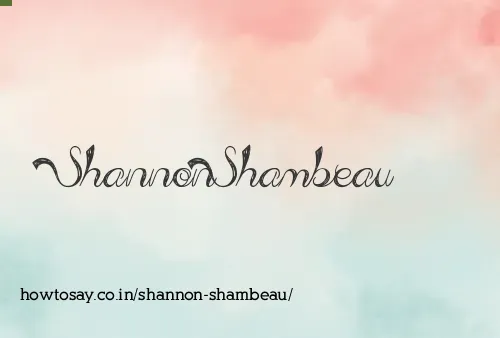 Shannon Shambeau