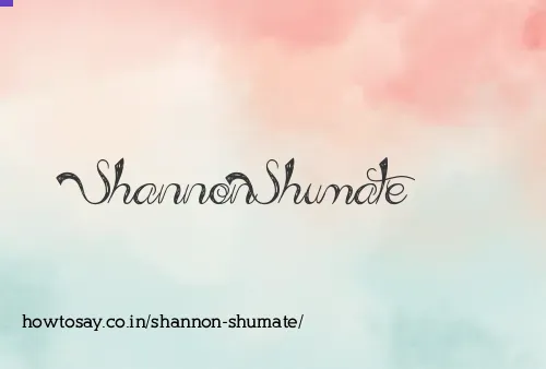 Shannon Shumate