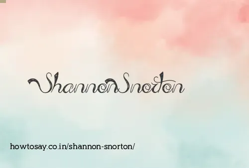Shannon Snorton